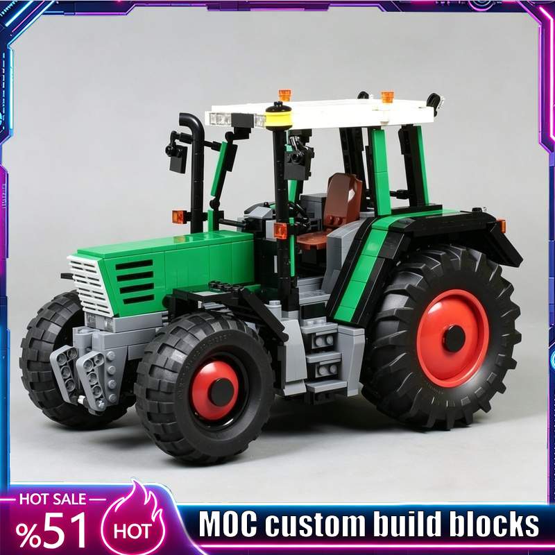Agriculture Farming Education - 1269PCS Landbouwtractor Voertuigmodel Aangepaste bouwstenen Diy