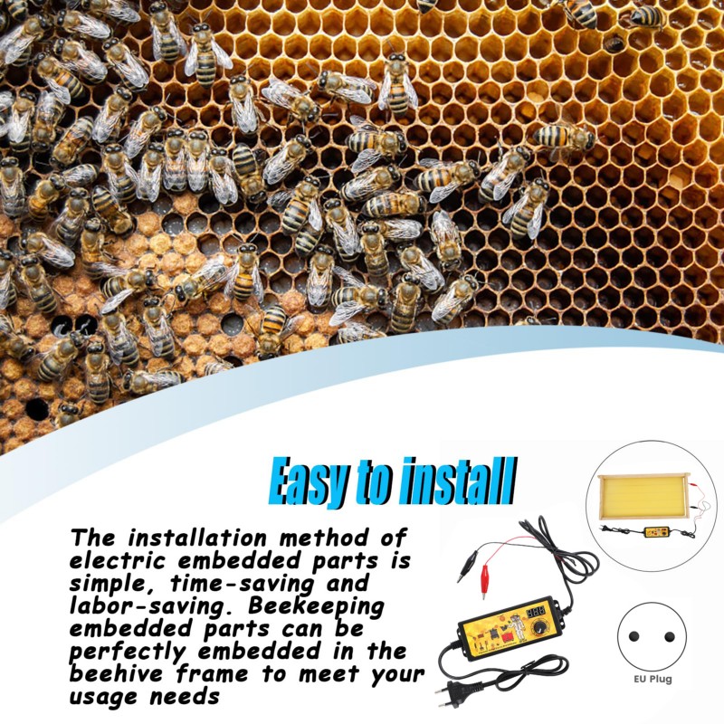 Beehive Frame Wax - ABMS-honingraatframe voor wasraat, bijenteeltgereedschap, elektrische inlegmachine
