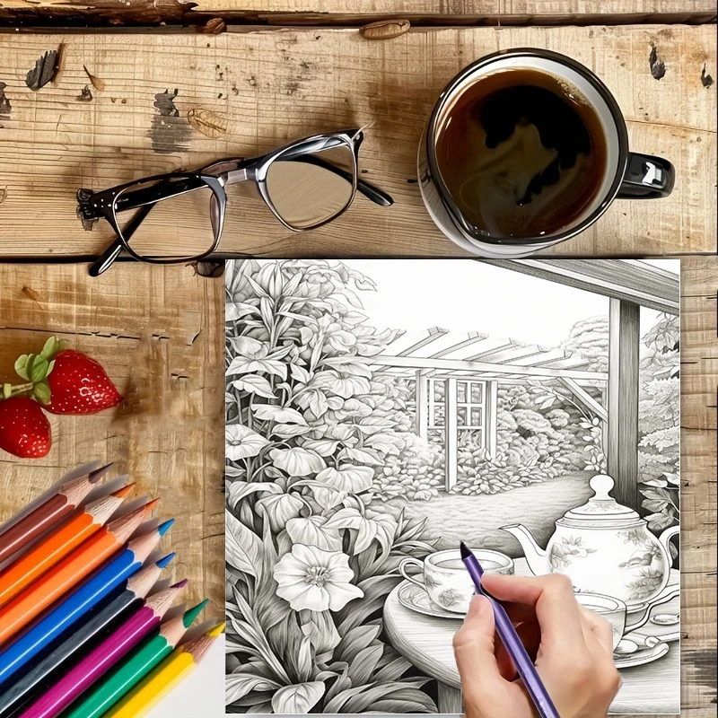 Tea In The Gardens kleurboek v - Farming And Agriculture recensie en prijs
